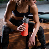The IceFlow Flip Straw Water Bottle